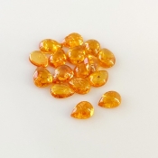 13.50 Carat Spessartite Garnet 7x5mm Smooth Pear Shape AA Grade Cabochons Parcel - Total 16 Pcs.