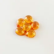 10.20 Carat Spessartite Garnet 8x6mm Smooth Pear Shape AA Grade Cabochons Parcel - Total 6 Pcs.