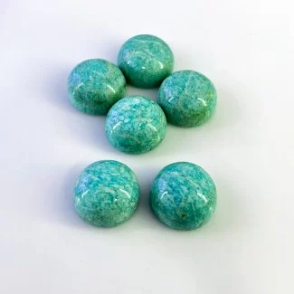 Amazonite Smooth Round Shape AAA Grade Cabochon Parcel - 20mm - 6 Pc. - 194.75 Carat