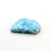 53 Carat Larimar 39x21mm Smooth Fancy Shape AA Grade Loose Cabochon - Total 1 Pc.