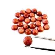 134.40 Cts. Sand Stone 11mm Smooth Round Shape AAA Grade Cabochons Parcel - Total 25 Pcs.