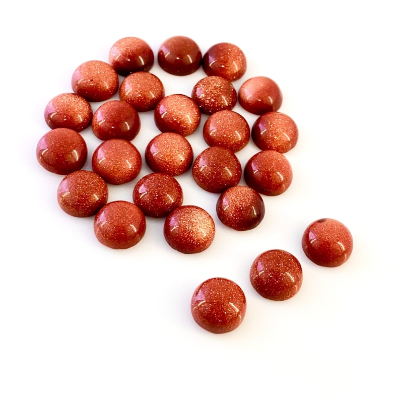 134.40 Cts. Sand Stone 11mm Smooth Round Shape AAA Grade Cabochons Parcel - Total 25 Pcs.