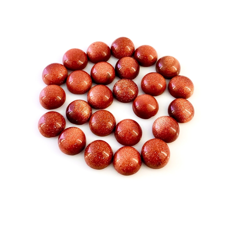 134.40 Cts. Sand Stone 11mm Smooth Round Shape AAA Grade Cabochons Parcel - Total 25 Pcs.