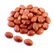 261.10 Cts. Sand Stone 14x10mm Smooth Oval Shape AAA Grade Cabochons Parcel - Total 40 Pcs.