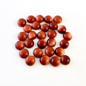 111.65 Cts. Sand Stone 10mm Smooth Round Shape AAA Grade Cabochons Parcel - Total 28 Pcs.