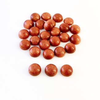 107.85 Cts. Sand Stone 10mm Smooth Round Shape AAA Grade Cabochons Parcel - Total 27 Pcs.