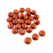 107.85 Cts. Sand Stone 10mm Smooth Round Shape AAA Grade Cabochons Parcel - Total 27 Pcs.