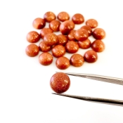 107.85 Cts. Sand Stone 10mm Smooth Round Shape AAA Grade Cabochons Parcel - Total 27 Pcs.