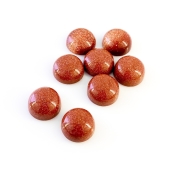 108.55 Cts. Sand Stone 15mm Smooth Round Shape AAA Grade Cabochons Parcel - Total 8 Pcs.