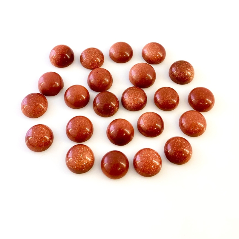 119.30 Cts. Sand Stone 11mm Smooth Round Shape AAA Grade Cabochons Parcel - Total 23 Pcs.