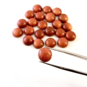 119.30 Cts. Sand Stone 11mm Smooth Round Shape AAA Grade Cabochons Parcel - Total 23 Pcs.