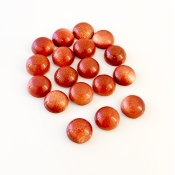 84 Cts. Sand Stone 11mm Smooth Round Shape AAA Grade Cabochons Parcel - Total 18 Pcs.