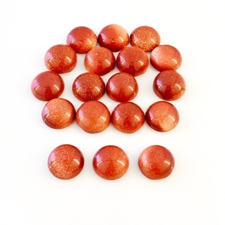 84 Cts. Sand Stone 11mm Smooth Round Shape AAA Grade Cabochons Parcel - Total 18 Pcs.