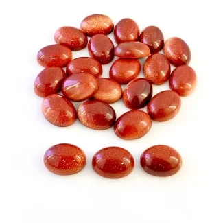 229 Cts. Sand Stone 16x12mm Smooth Oval Shape AAA Grade Cabochons Parcel - Total 23 Pcs.