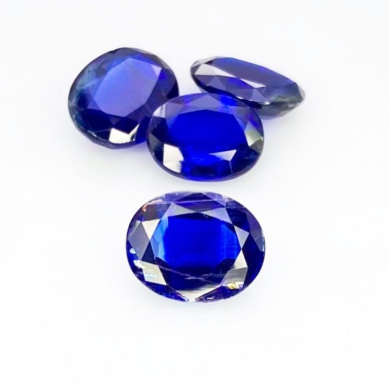 16.53 Cts. Kyanite 10.5x8-12x9mm Faceted Oval Shape A+ Grade Gemstones Parcel - Total 4 Pcs.