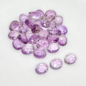 66.55 Carat Pink Amethyst 9x7mm Rose Cut Oval Shape AA Grade Cabochons Parcel - Total 33 Pcs.