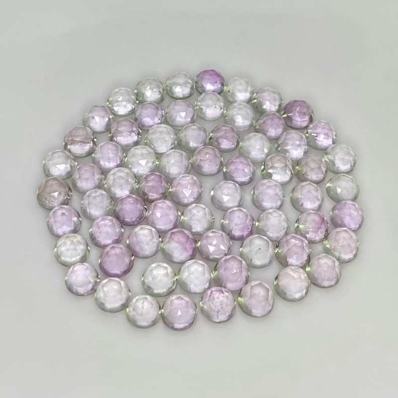 72.10 Carat Pink Amethyst 6-6.5mm Rose Cut Round Shape A Grade Cabochons Parcel - Total 68 Pcs.