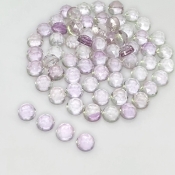 72.10 Carat Pink Amethyst 6-6.5mm Rose Cut Round Shape A Grade Cabochons Parcel - Total 68 Pcs.