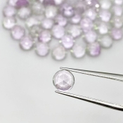 72.10 Carat Pink Amethyst 6-6.5mm Rose Cut Round Shape A Grade Cabochons Parcel - Total 68 Pcs.
