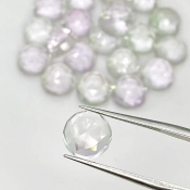 69.40 Carat Pink Amethyst 9mm Rose Cut Round Shape A Grade Cabochons Parcel - Total 21 Pcs.