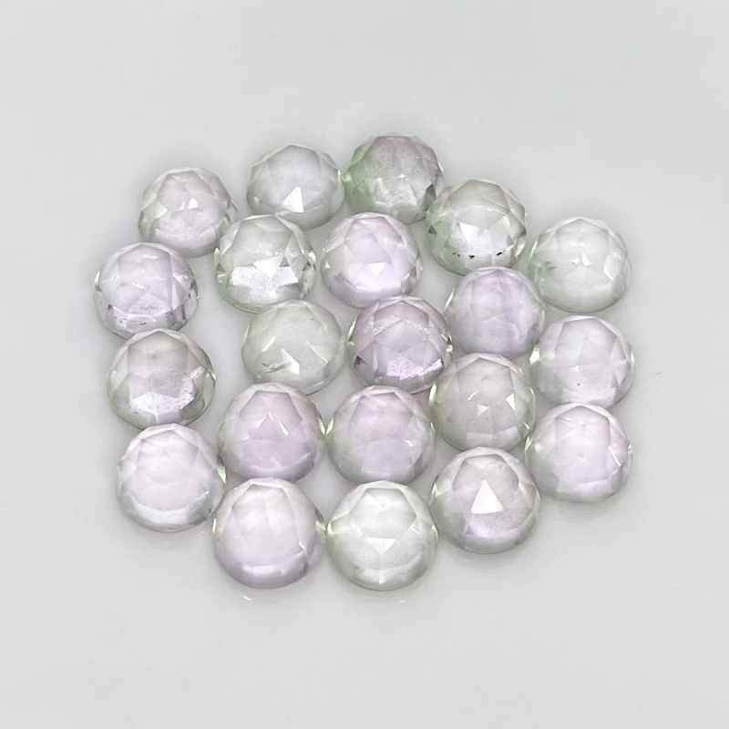 69.40 Carat Pink Amethyst 9mm Rose Cut Round Shape A Grade Cabochons Parcel - Total 21 Pcs.