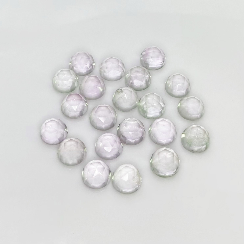 69.40 Carat Pink Amethyst 9mm Rose Cut Round Shape A Grade Cabochons Parcel - Total 21 Pcs.