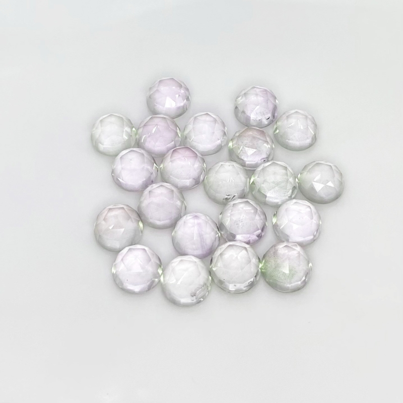 69.40 Carat Pink Amethyst 9mm Rose Cut Round Shape A Grade Cabochons Parcel - Total 21 Pcs.