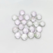 69.40 Carat Pink Amethyst 9mm Rose Cut Round Shape A Grade Cabochons Parcel - Total 21 Pcs.