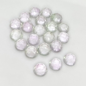 69.40 Carat Pink Amethyst 9mm Rose Cut Round Shape A Grade Cabochons Parcel - Total 21 Pcs.