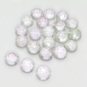 69.40 Carat Pink Amethyst 9mm Rose Cut Round Shape A Grade Cabochons Parcel - Total 21 Pcs.