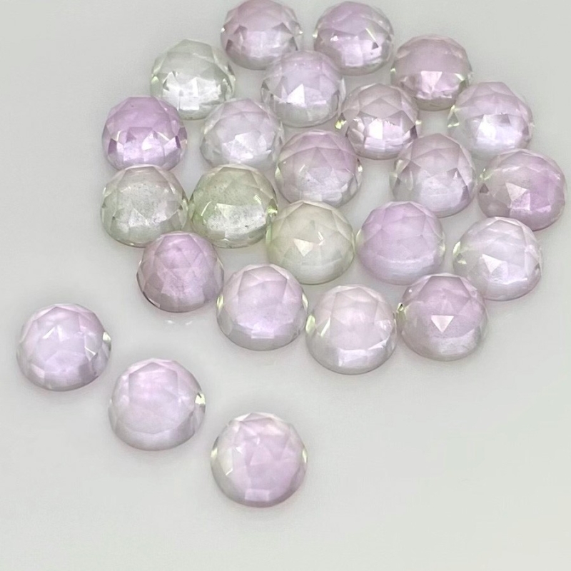 79.45 Carat Pink Amethyst 9mm Rose Cut Round Shape A+ Grade Cabochons Parcel - Total 24 Pcs.
