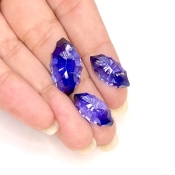  42.60 Carat Lab Blue Sapphire 20x11.5-17.5x8mm Concave Cut Marquise Shape AAA Grade Matched Cabochons Set - Total 3 Pcs.
