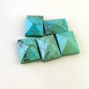 81.80 Carat Turquoise 20x15mm Smooth Fancy Shape A Grade Cabochons Parcel - Total 5 Pcs.