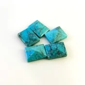 88.55 Carat Turquoise 20x15mm Smooth Fancy Shape A Grade Cabochons Parcel - Total 5 Pcs.