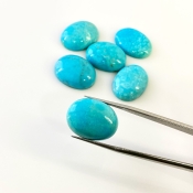77.50 Carat Turquoise 20x15mm Smooth Oval Shape AA Grade Cabochons Parcel - Total 6 Pcs.