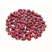 119 Carat Garnet 8x6mm Rose Cut Pear Shape AA Grade Cabochons Parcel - Total 72 Pcs.
