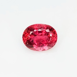 IIGJ Certified  12.40 Cts. Pink Tourmaline 16.28x12.74mm Faceted Oval Shape AA Grade Loose Gemstone - Total 1 Pc.