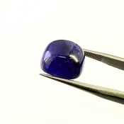 13.85 Carat Blue Sapphire 11x12.5 Smooth Cushion Shape A Grade Loose Cabochon - Total 1 Pc.