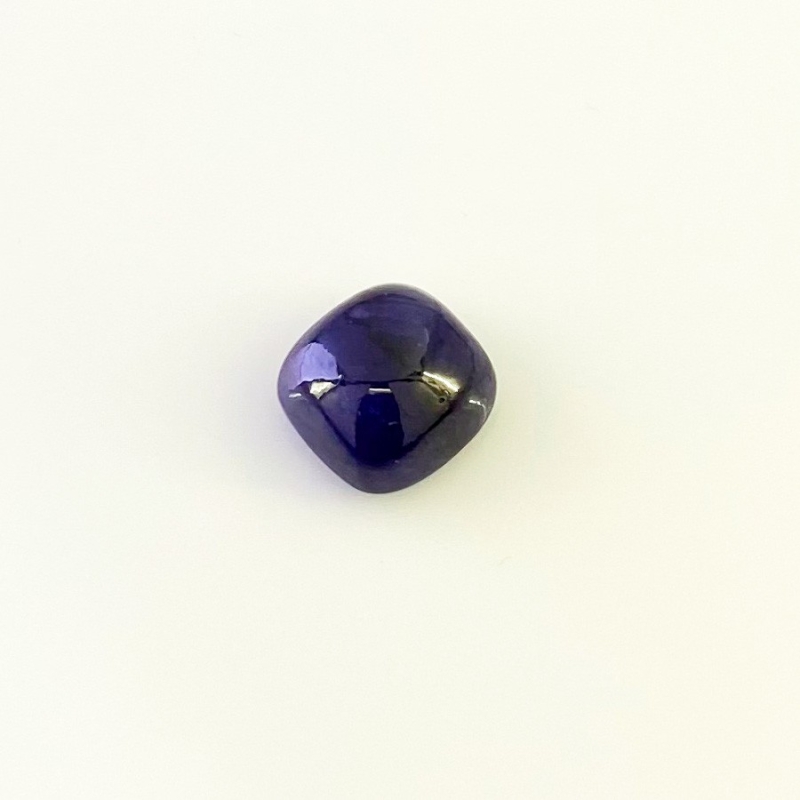 13 Carat Blue Sapphire 12mm Smooth Square Cushion Shape A Grade Loose Cabochon - Total 1 Pc.
