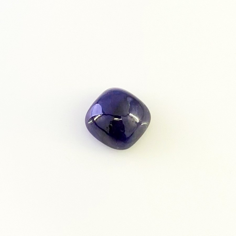 13 Carat Blue Sapphire 12mm Smooth Square Cushion Shape A Grade Loose Cabochon - Total 1 Pc.