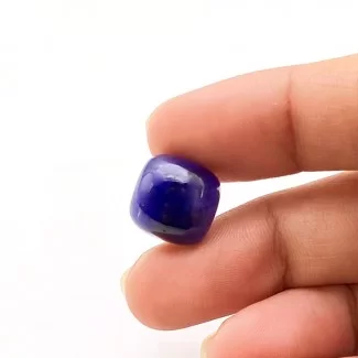 13 Carat Blue Sapphire 12mm Smooth Square Cushion Shape A Grade Loose Cabochon - Total 1 Pc.