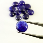 41.15 Carat Blue Sapphire 7-10mm Smooth Round Shape AA Grade Cabochons Parcel - Total 13 Pcs.