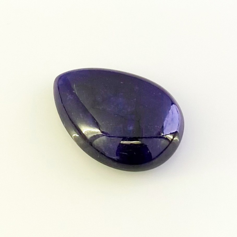 63.10 Carat Blue Sapphire 22x31mm Smooth Pear Shape A Grade Loose Cabochon - Total 1 Pc.