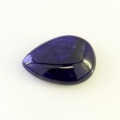 63.10 Carat Blue Sapphire 22x31mm Smooth Pear Shape A Grade Loose Cabochon - Total 1 Pc.