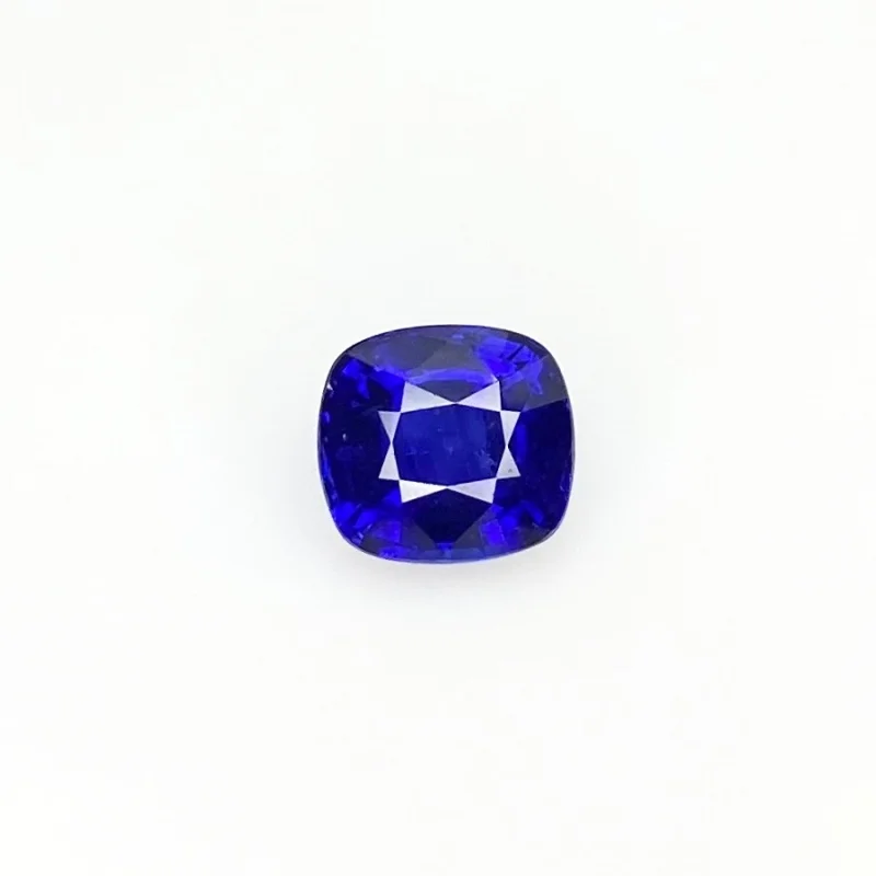 IIGJ Certified  5.08 Cts. Blue Sapphire 9.83x9.10mm Faceted Cushion Shape AAA Grade Loose Gemstone - Total 1 Pc.
