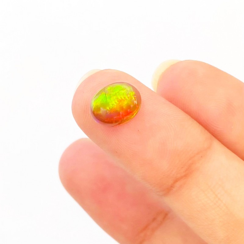 Ethiopian Opal Smooth Oval Shape AA+ Grade Loose Cabochon - 9x7mm - 1 Pc. - 1.20 Cts.