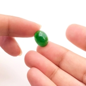 5.05 Carat Emerald 12x9.5mm Smooth Oval Shape A Grade Loose Cabochon - Total 1 Pc.