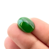 8.05 Carat Emerald 16x11mm Smooth Oval Shape A Grade Loose Cabochon - Total 1 Pc.