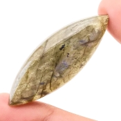 43.35 Carat Labradorite 44x16mm Smooth Marquise Shape AA Grade Loose Cabochon - Total 1 Pc.