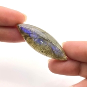 43.35 Carat Labradorite 44x16mm Smooth Marquise Shape AA Grade Loose Cabochon - Total 1 Pc.